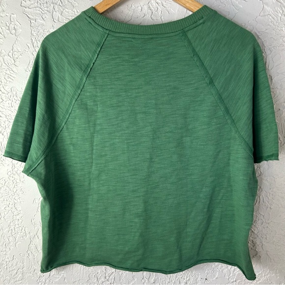 PINK VS | Summer Lounge Cotton Short Sleeve Cropped Oversized Shirt Size M - Picture 4 of 11